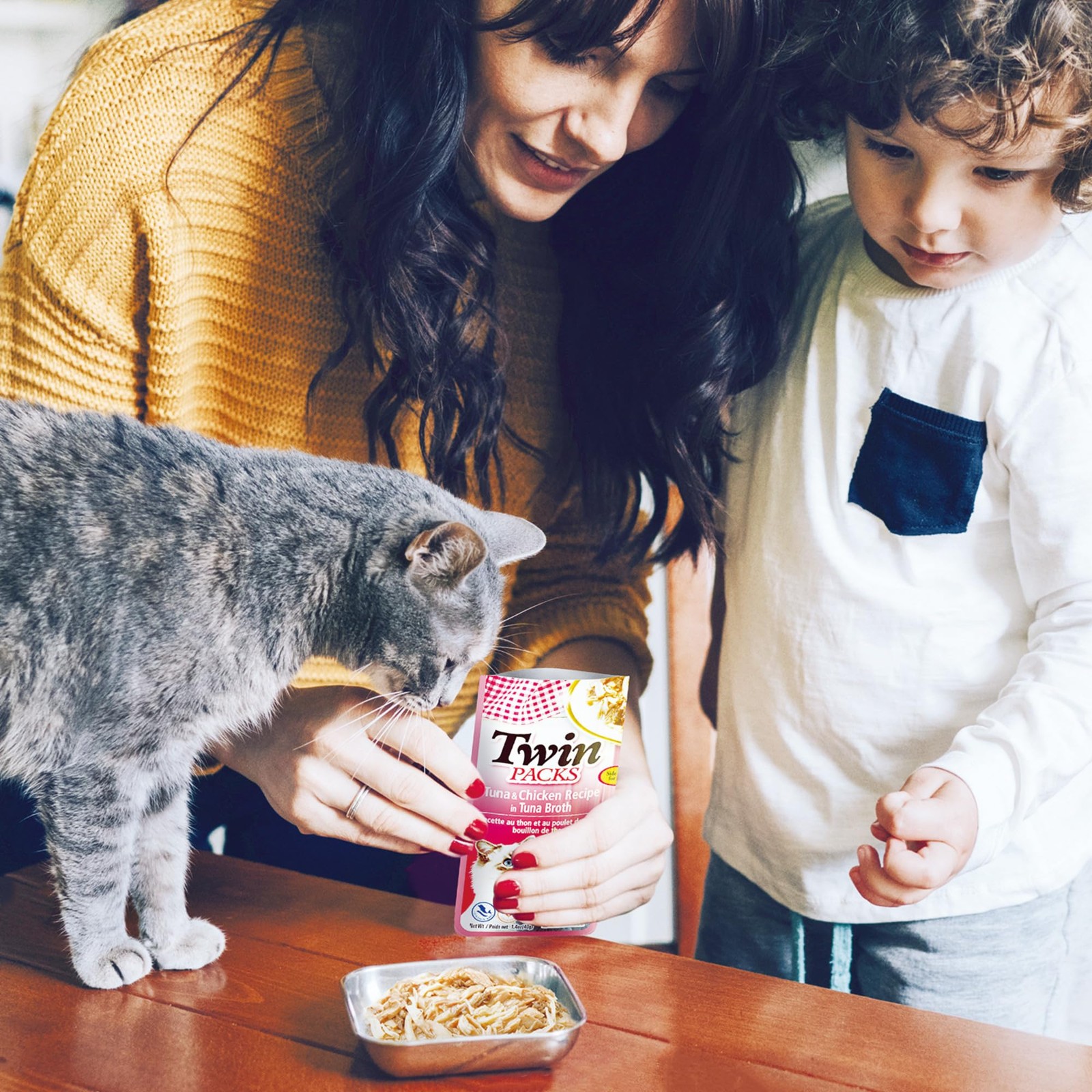 INABA Twin Packs for Cats, Side Dish/Topper Cups, 1.4 1 Ounce (Pack of 12)