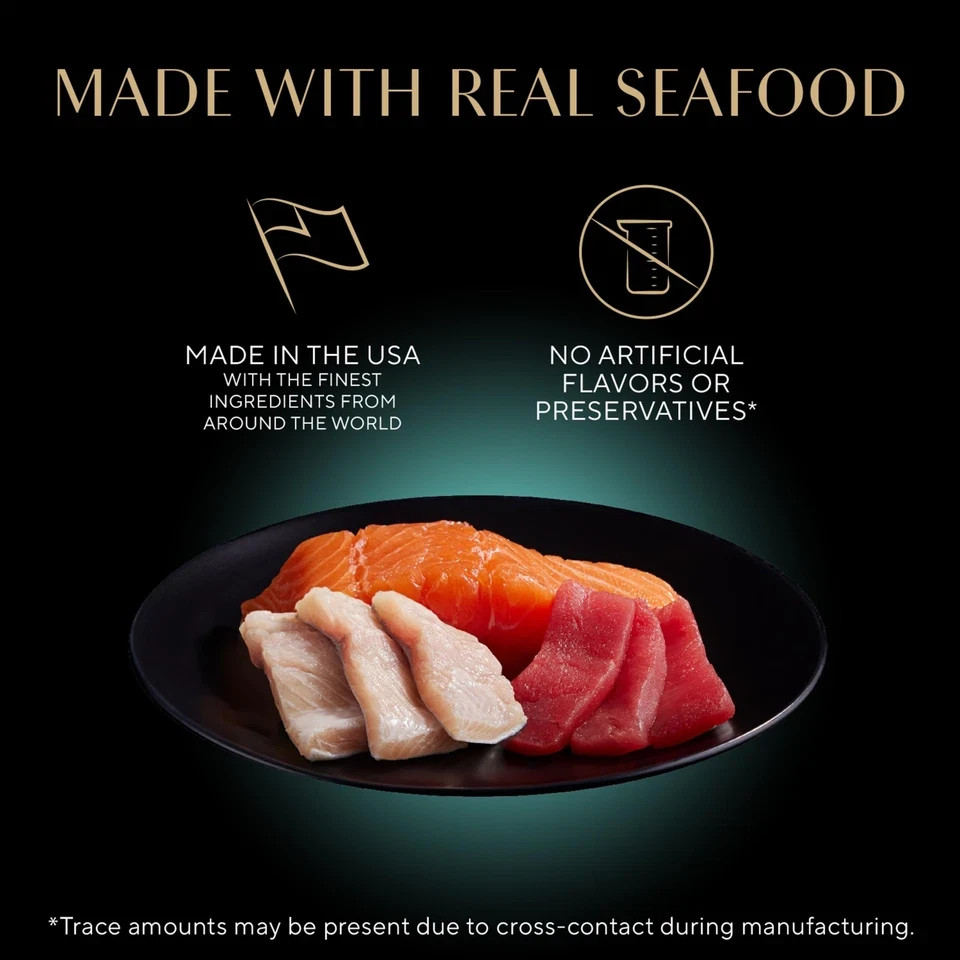 Sheba Perfect Portions Wet Cat Food Cuts in Gravy, with Sustainable Salmon, T…