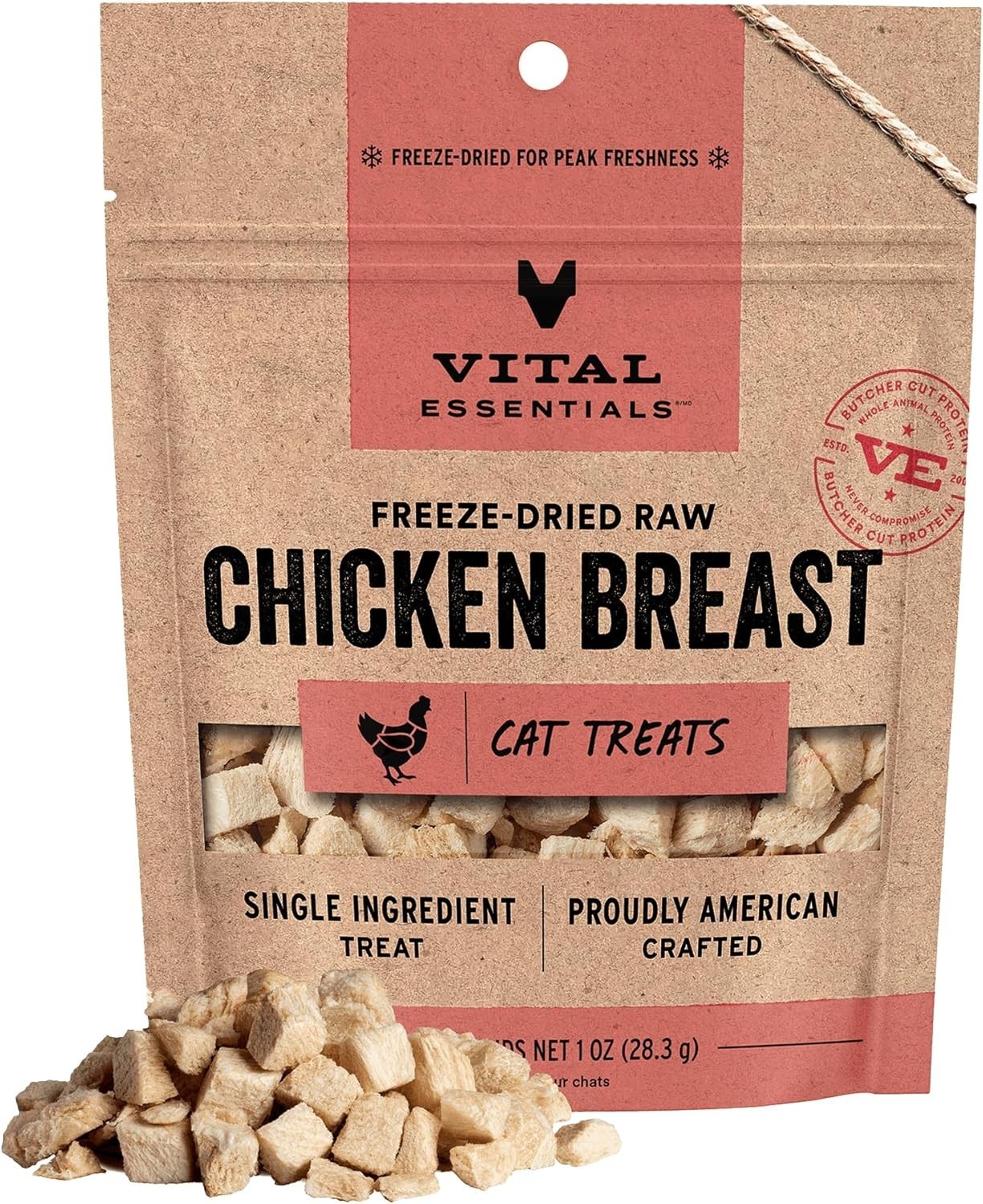 Vital Essentials Chicken Breast Cat Treats, 1 oz