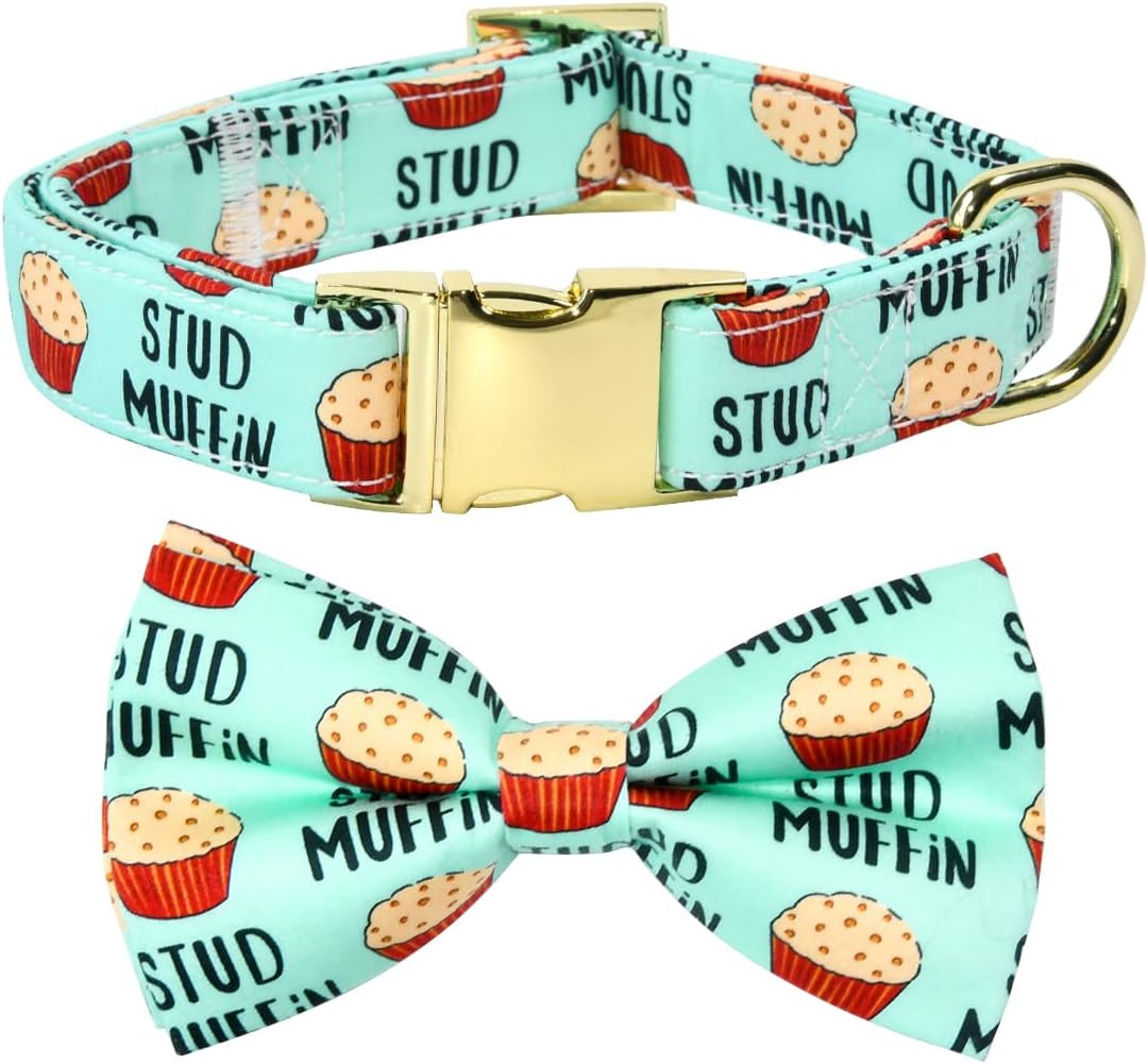 Dog Bow Tie Collar, Detachable Adjustable Bowtie Accessory for Small Medium Larg