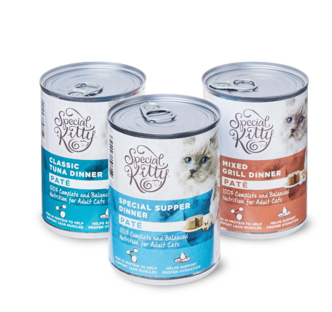 4 Pack, Special Kitty Classic Variety Pack Pate Cat Food, 13 oz. x 12 Cans