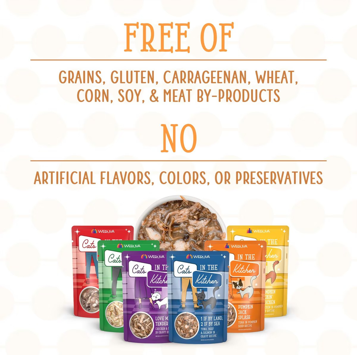 Weruva Cats in the Kitchen Variety Pack Grain Free Cat Food 12 Pouches 3oz