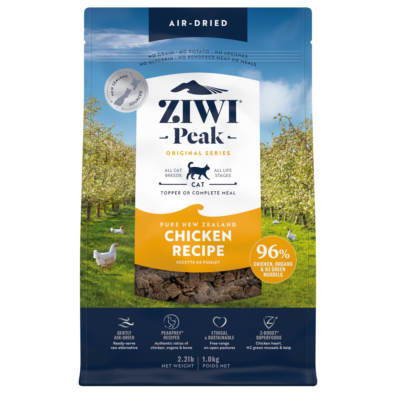ZIWI Peak Air-Dried Cat Food – Chicken – All Natural, High Protein, Grain Fre…