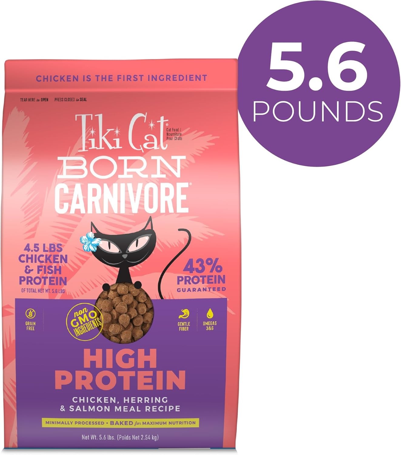 Tiki Cat Born Carnivore High 89.6 Fl Oz (Pack of 1), Red – Chicken & Herring