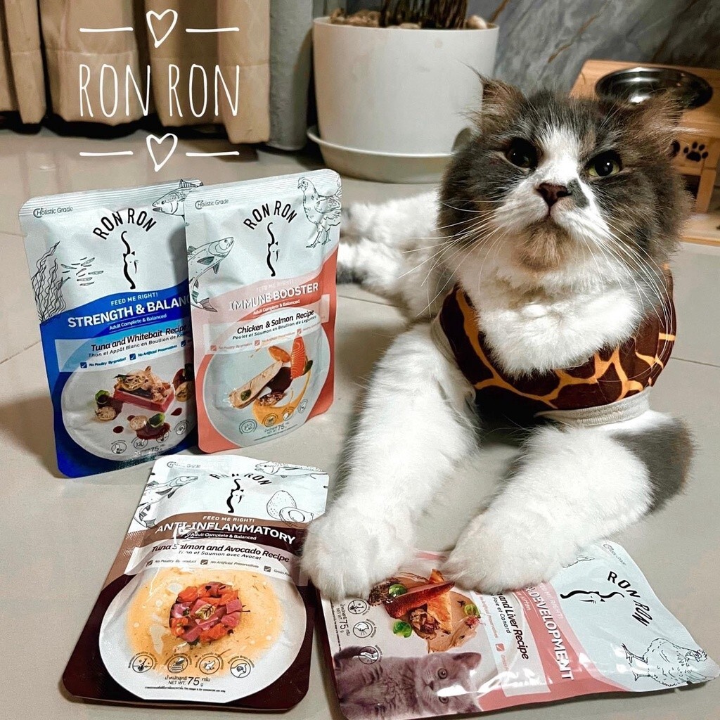 RonRon wet cat food, Holistic grade, size 75 grams.