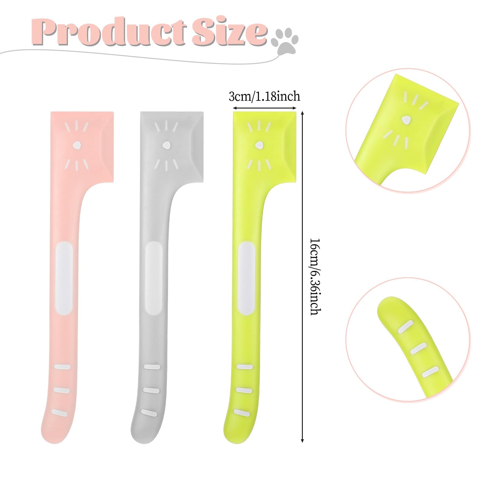 6 Pcs Cat Wet Food Spoon Pet Food Mixing Spoons Set for Dog Cat Feeding Can