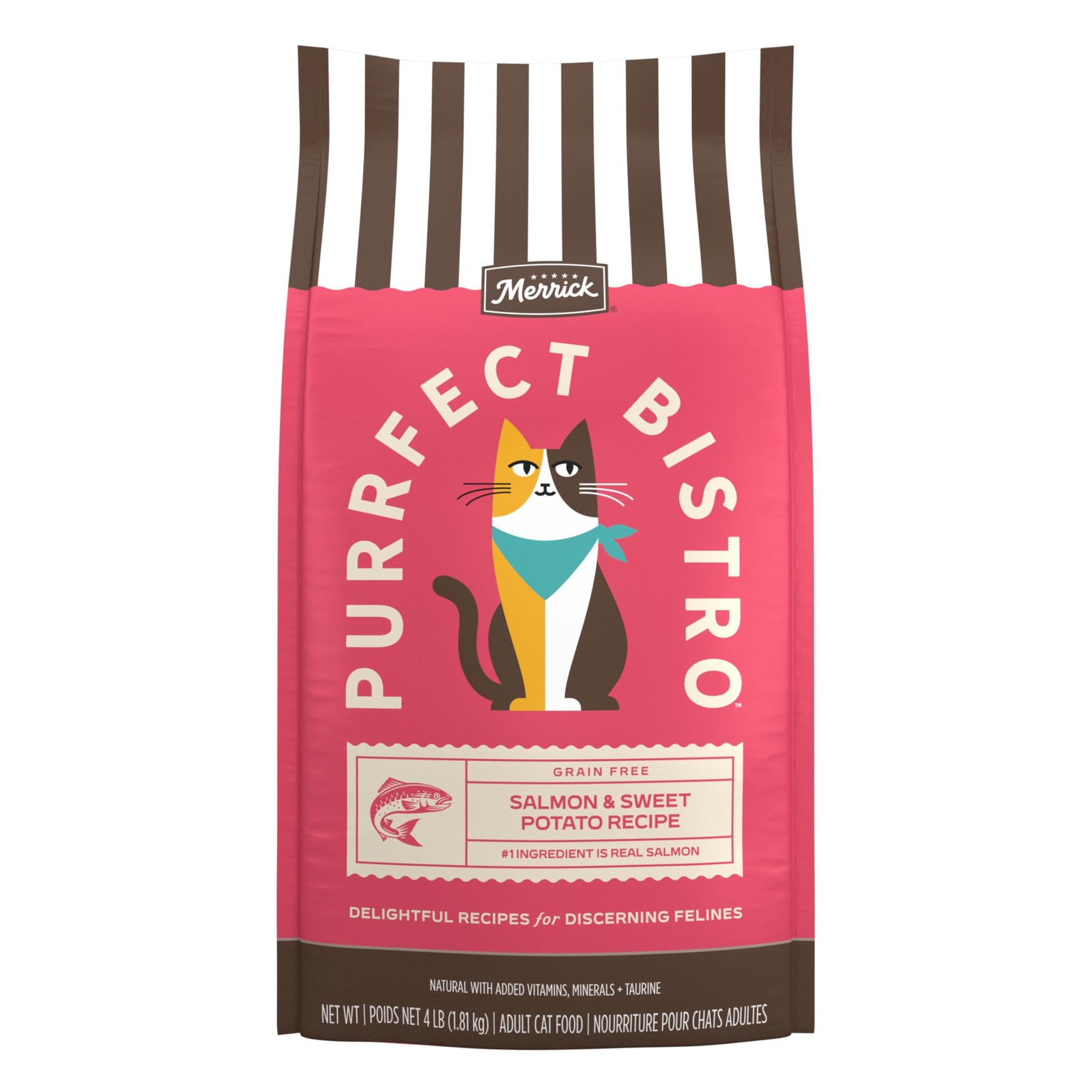 Merrick Purrfect Bistro Grain Free Salmon and Sweet 4 Pound (Pack of 1)