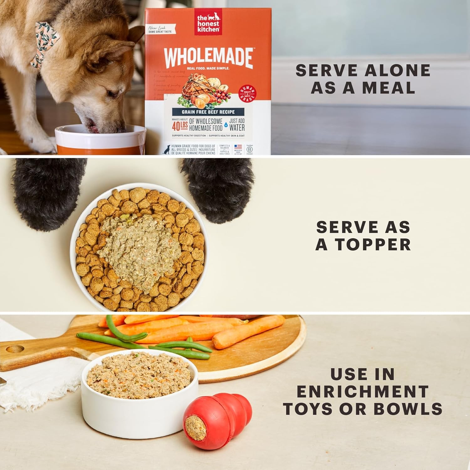 The Honest Kitchen Human Grade Dehydrated Dog Food, Gourmet Grains Dog Food, Chi