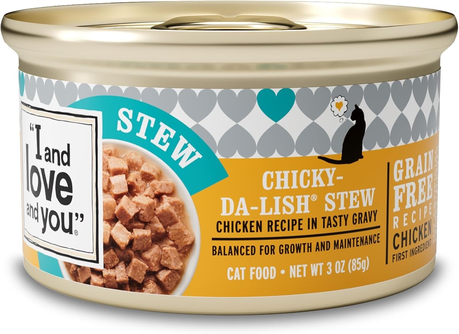 I & LOVE & YOU Cat Food Chicken Stew Can 3.0 oz (Pack of 24)