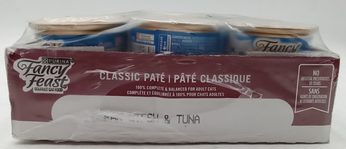 Purina Fancy Feast Pate Wet Cat Food Classic Ocean Whitefish24ct BB9/27