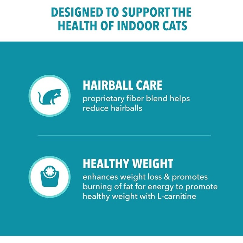 Adult Cat Dry Food Hairball Control Weight Management Immune Support Nutrition