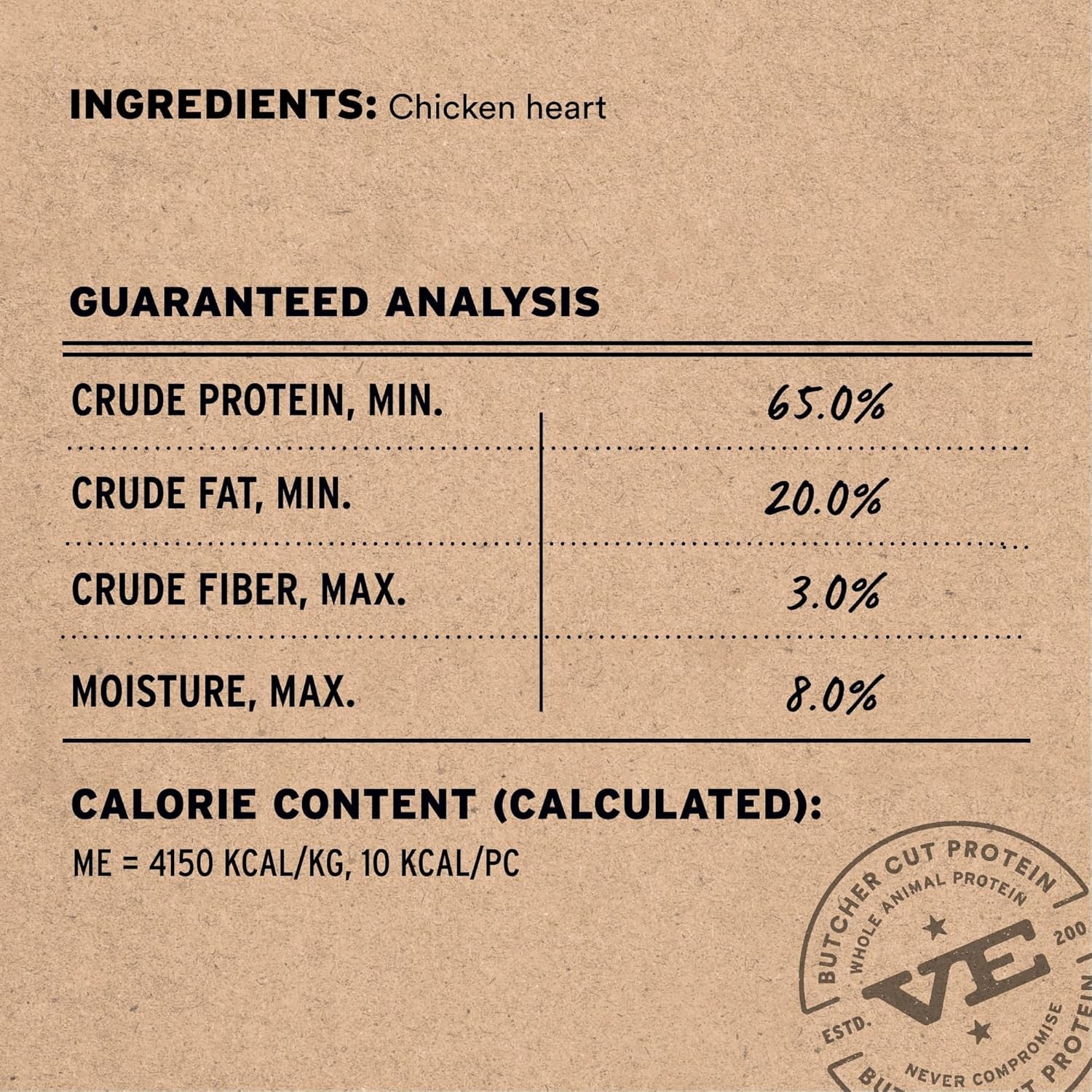 Freeze Dried Raw Chicken Hearts Cat Treats Single Ingredient Premium Quality