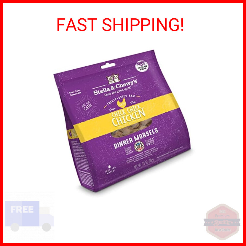 Stella & Chewy’s Freeze-Dried Raw Cat Dinner Morsels – Grain Free, Protein Rich