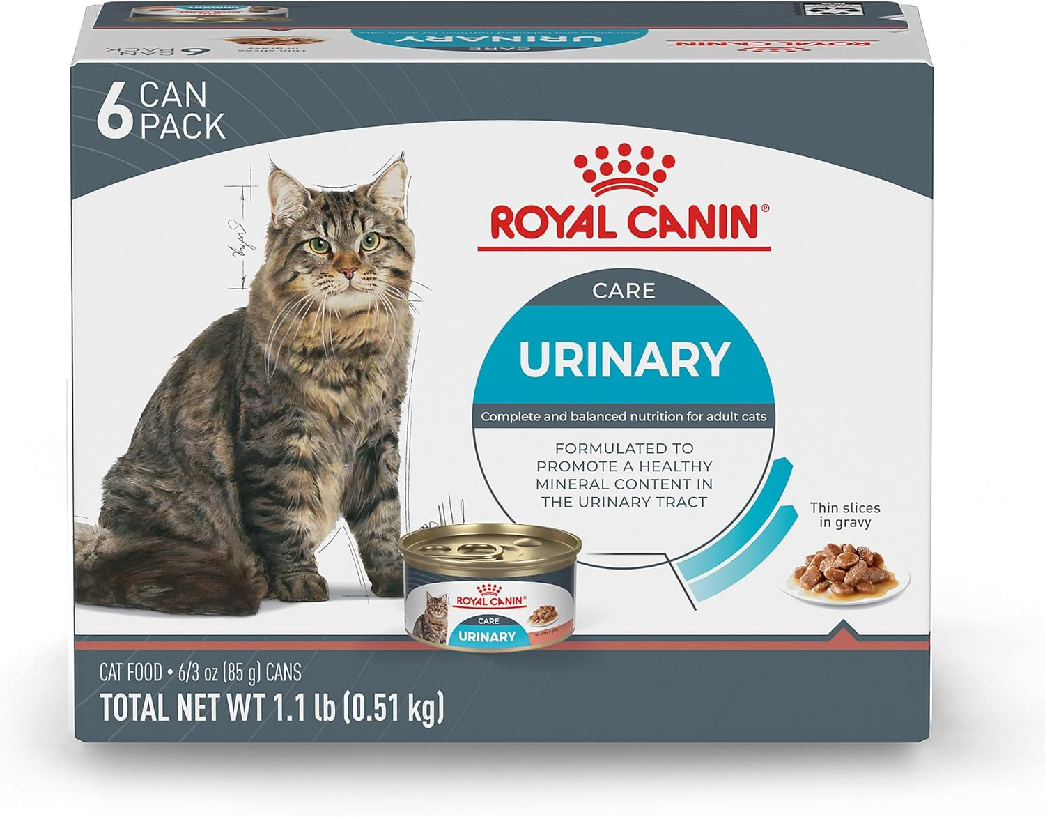 Royal Canin Feline Care Nutrition Urinary Care Adult Thin Slices in Gravy Cat Fo
