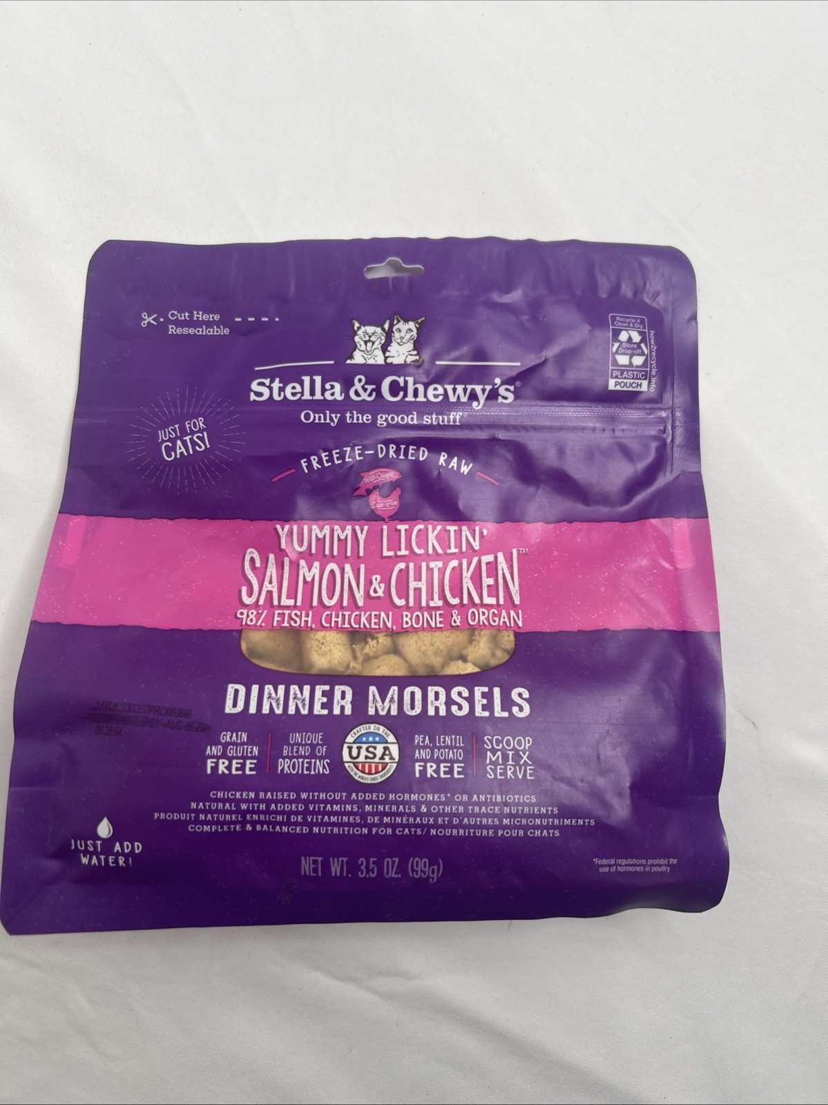 Stella & Chewy’S Freeze-Dried Raw Cat Dinner Morsels – Salmon & Chicken 3.5oz