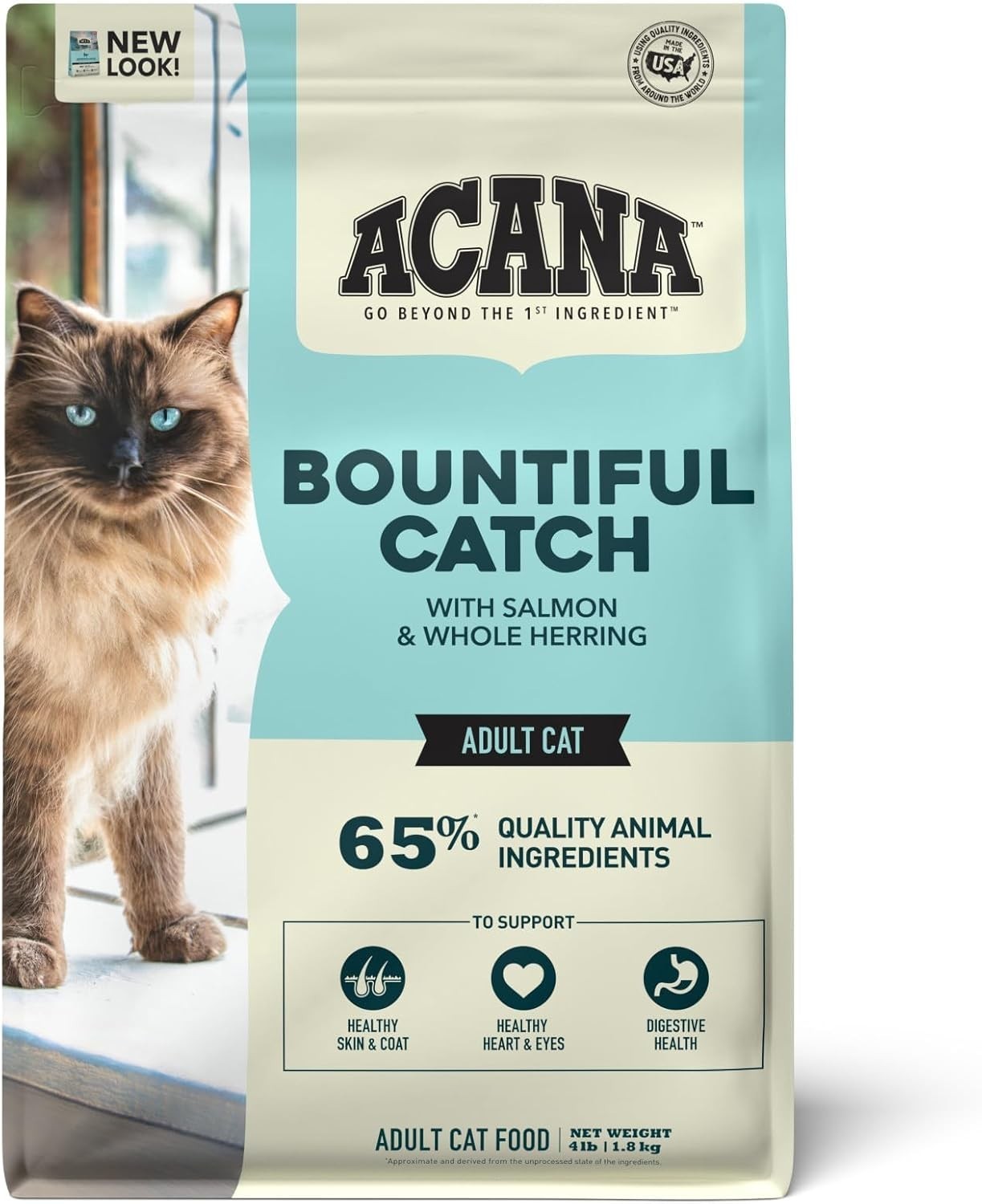 Dry Cat Food Bountiful Catch Salmon Catfish & Herring 10lb Bag