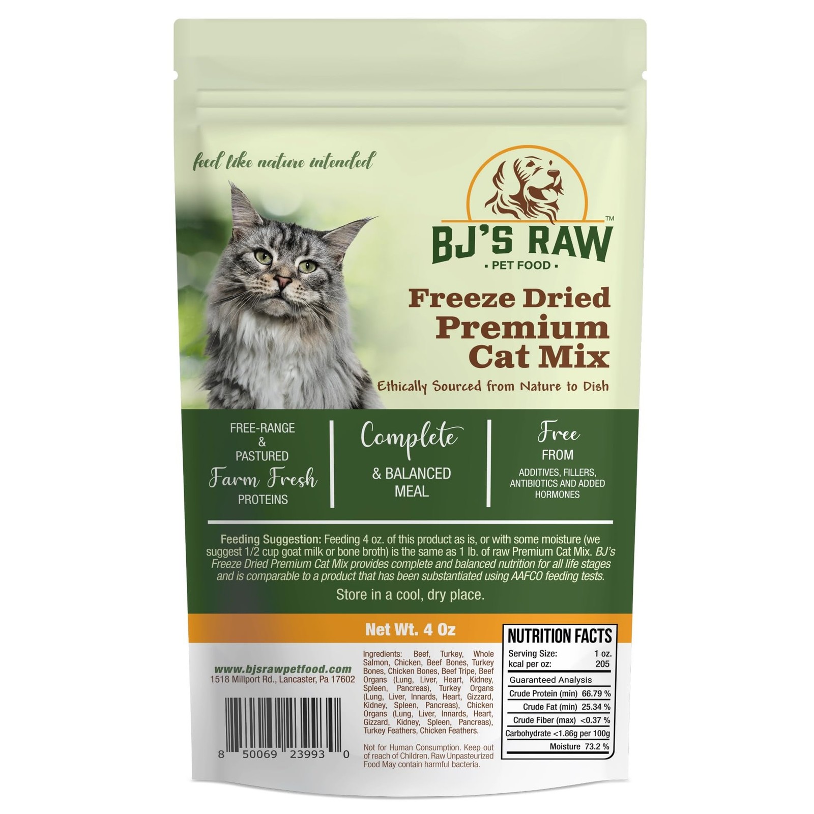 Freeze Dried Complete & Balanced Cat Food Mix | Multi-Protein Meal for Optima…