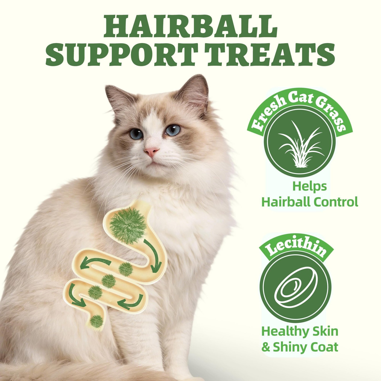 Wellix Cat Grass Treats Freeze-Dried Donut for Cats & 3 Ounce (Pack of 1)