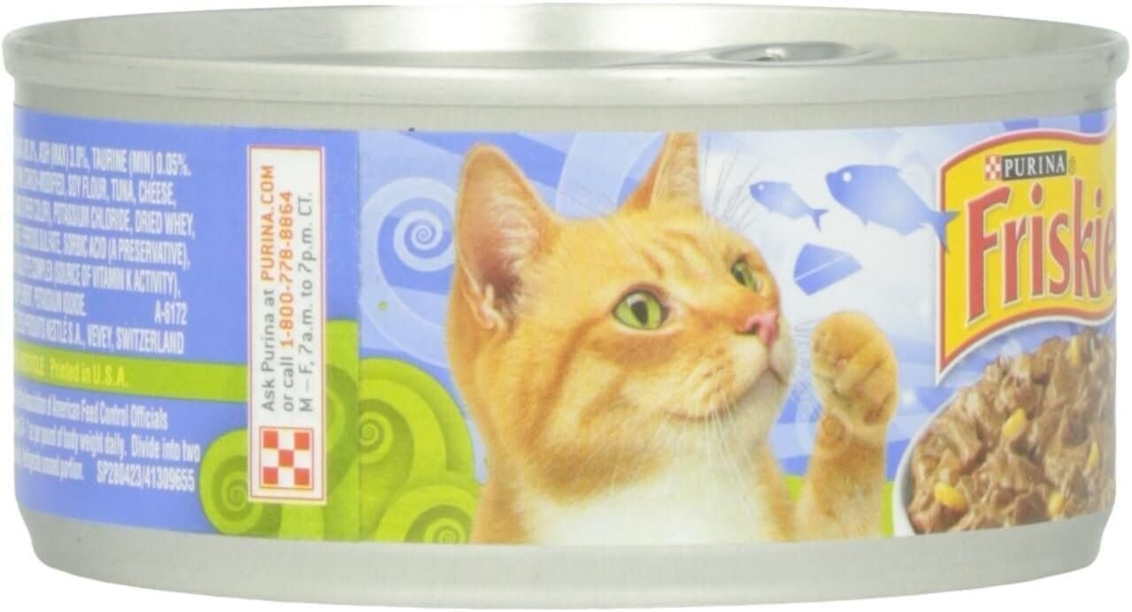 Friskies Canned Tasty Treasures Cat Food, Ocean Whitefish, Tuna And Cheese,…