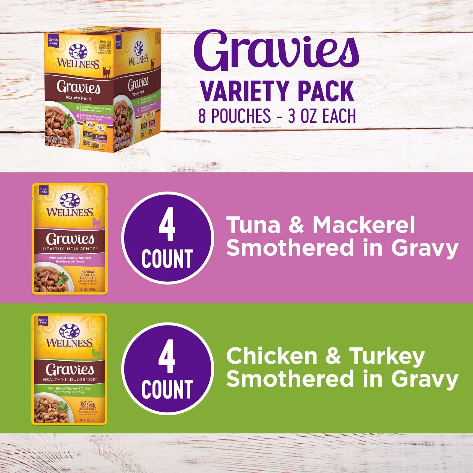 Healthy Indulgence Gravy Adult Wet Cat Food, Natural, Protein-Rich, Grain Fre…