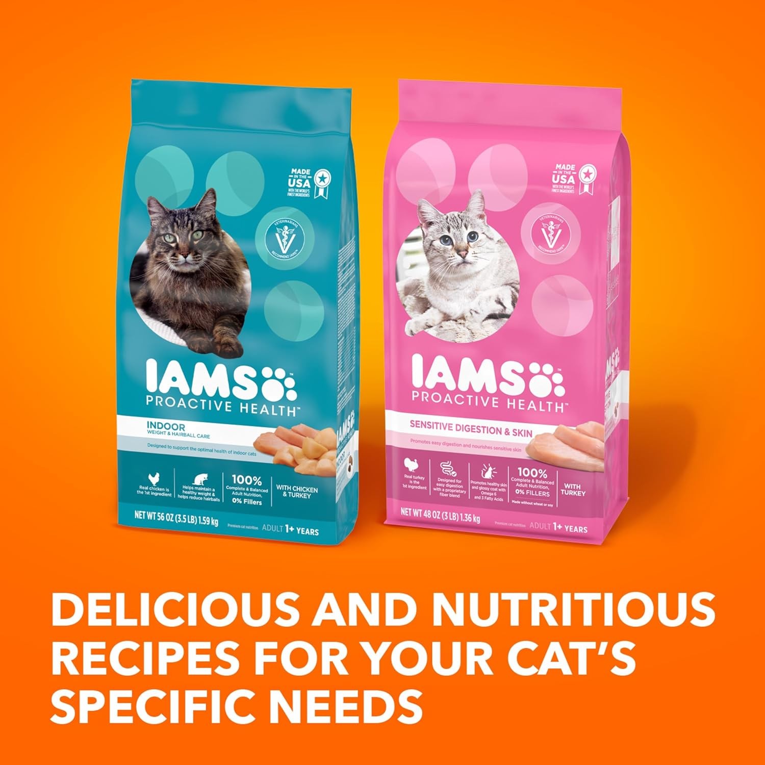 IAMS Proactive Health Adult Healthy Dry Cat Food with 7 Pound (Pack of 1)