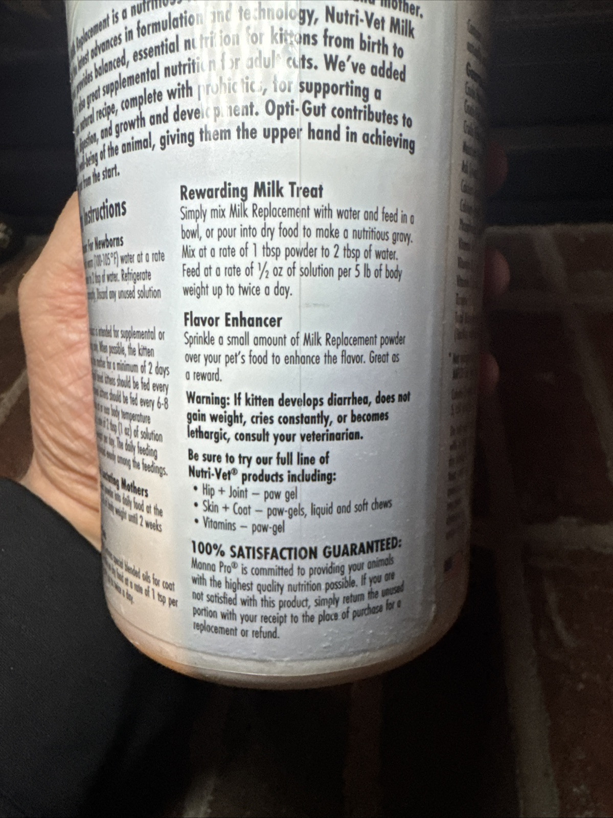 Nutri-Vet Milk Replacement For Kittens – 12 Ounce – BB 10/23/25