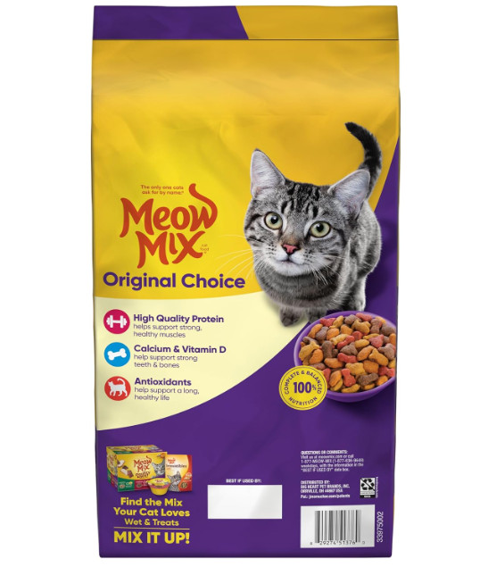 Meow Mix Original Choice Dry Cat Food, 6.3 Pound Bag