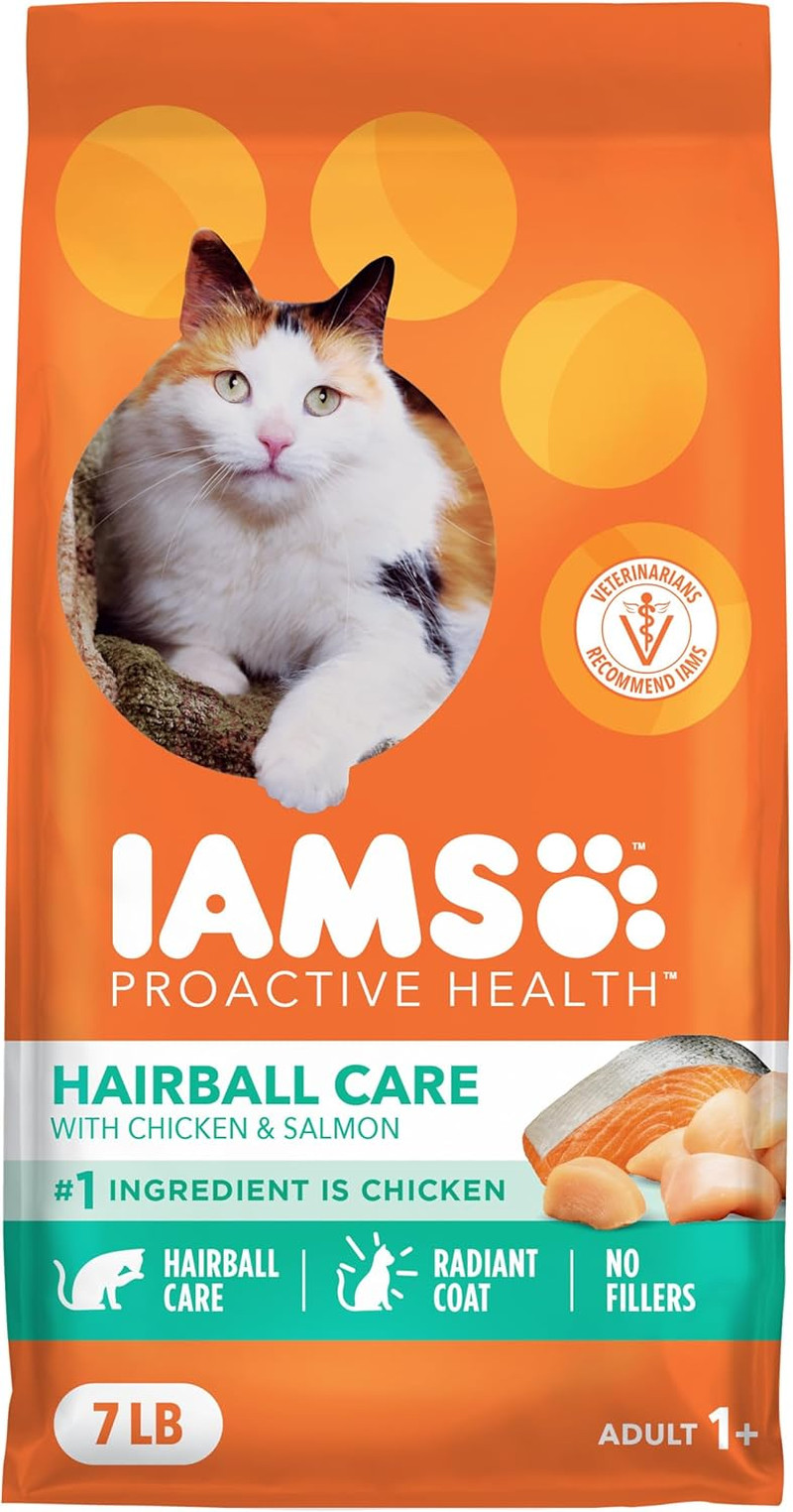 Proactive Health Dry Cat Food Hairball Care, Adult Cat Food, with Real Chicken a