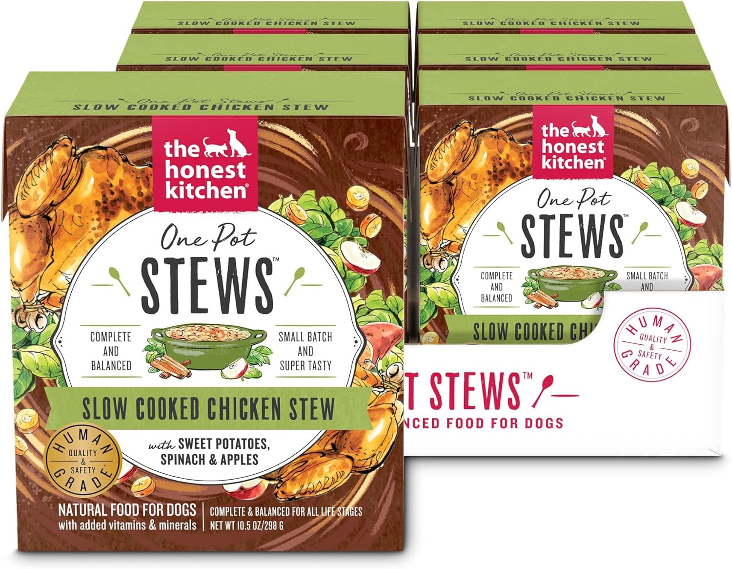 The Honest Kitchen Human Grade One Pot Stews Wet Dog Food – Slow Cooked Chicken