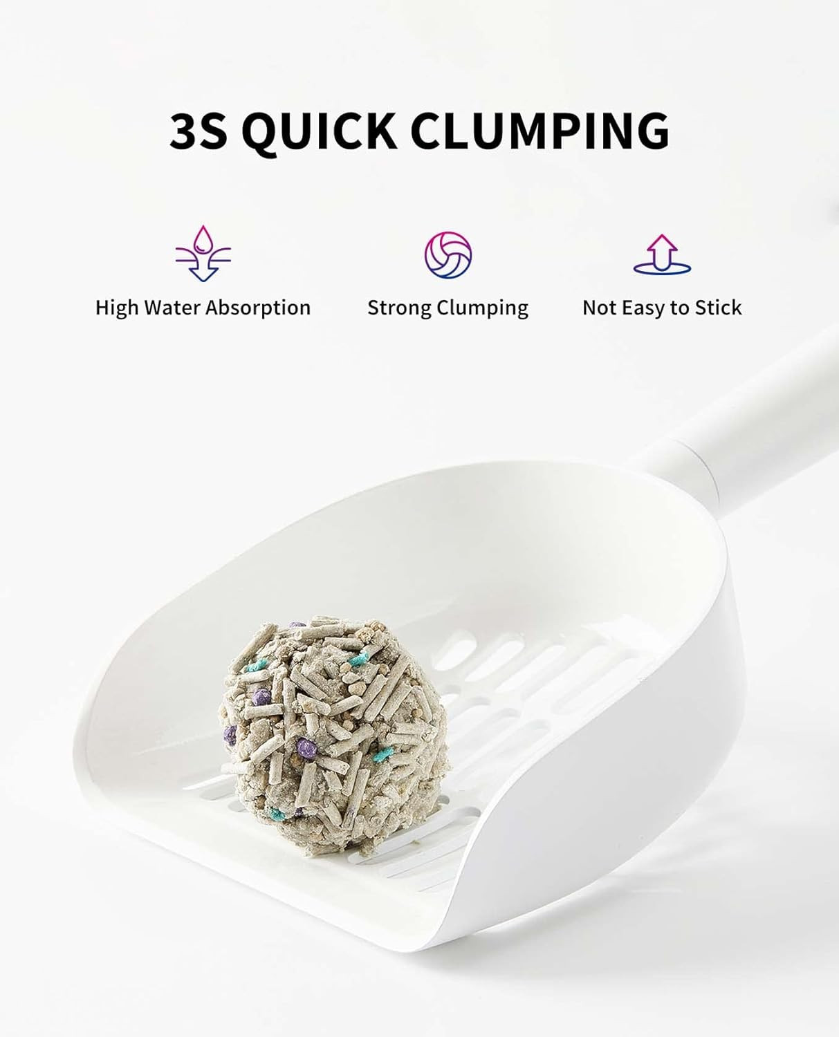 Mixed Cat Litter Fast Clumping,Flushable,Ultra Absorbent, 100% Natural Ingredien
