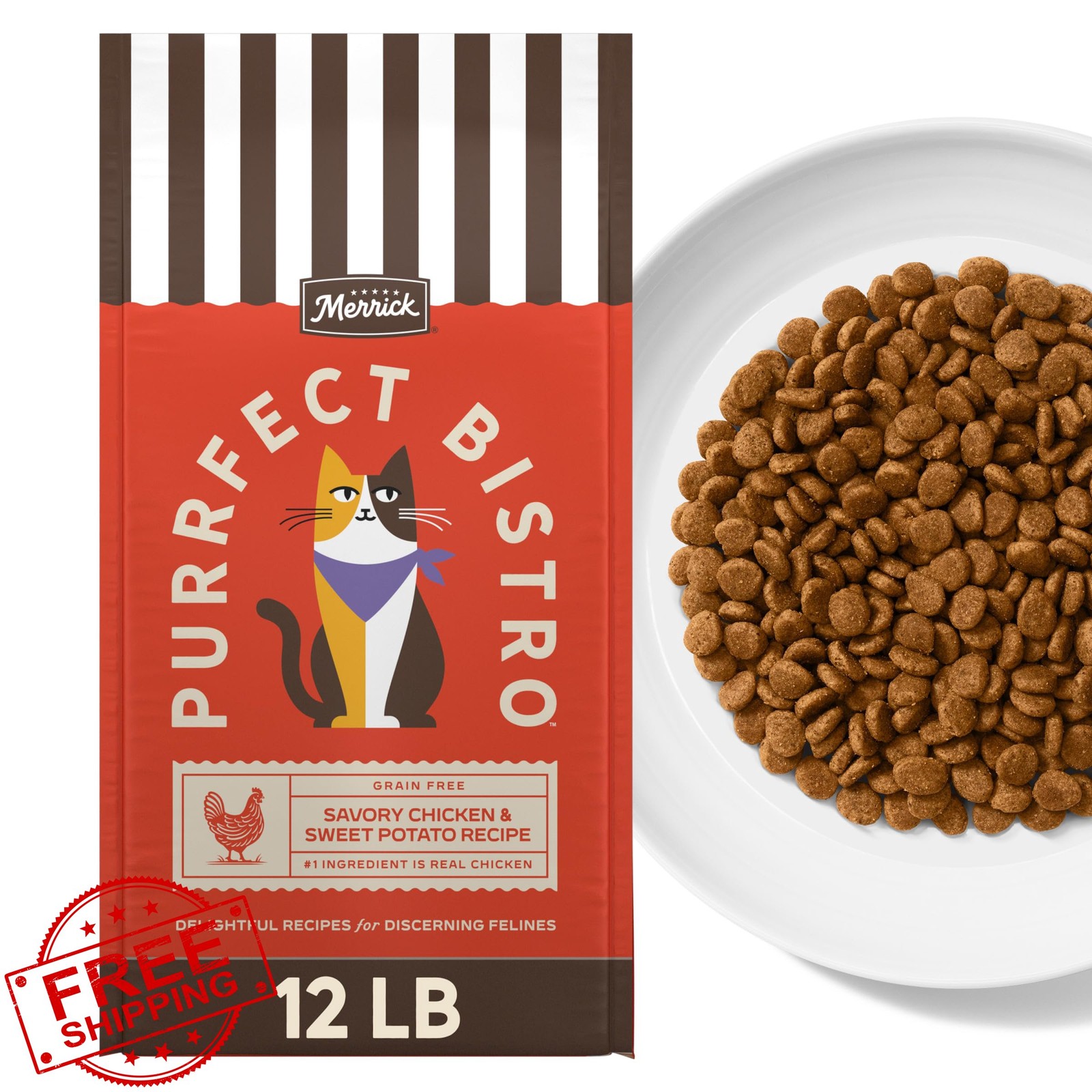 Merrick Grain Free Chicken Sweet Potato Cat Food 12lb