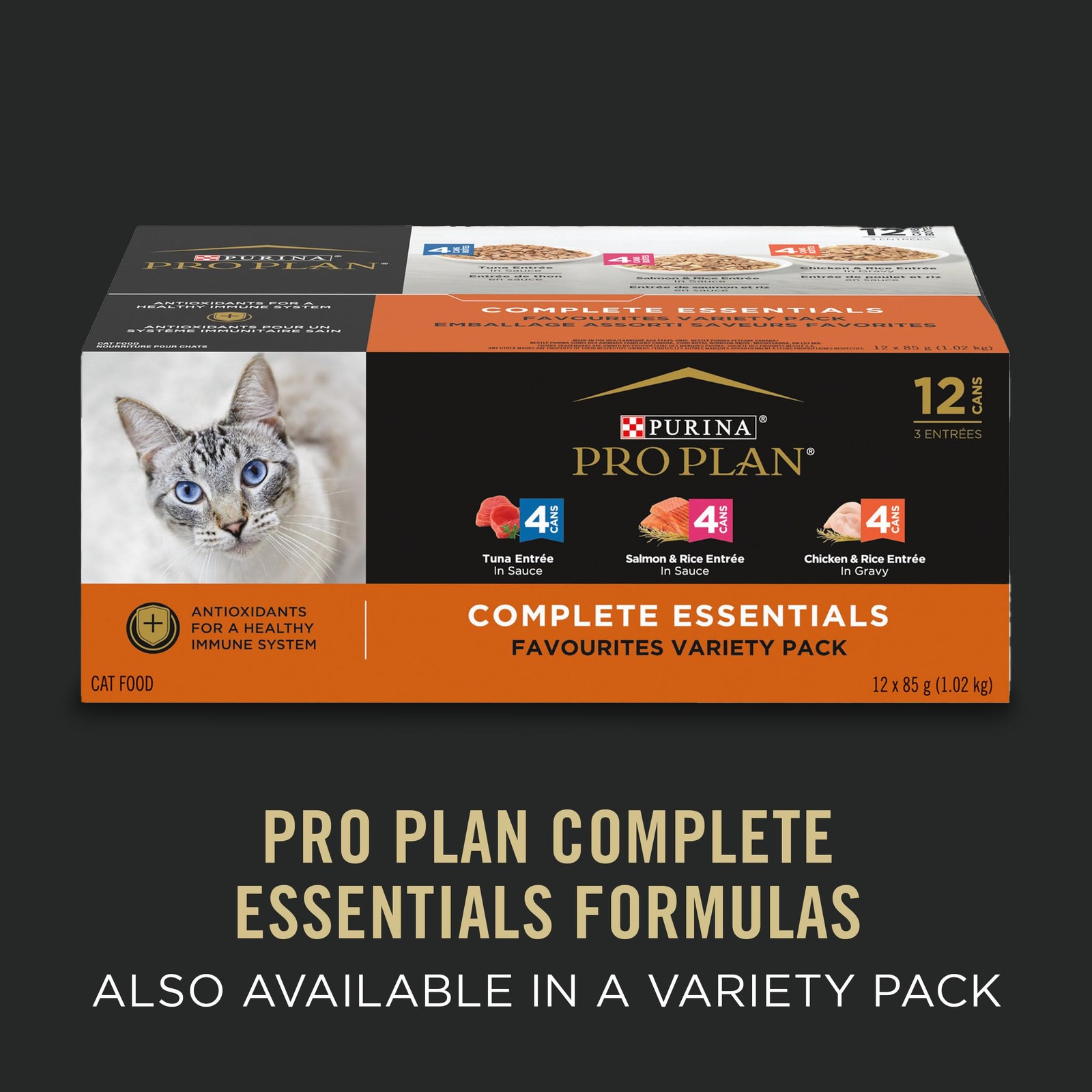 Purina Pro Plan High Protein Wet Cat Food, 3 Ounce (Pack of 24), Tuna