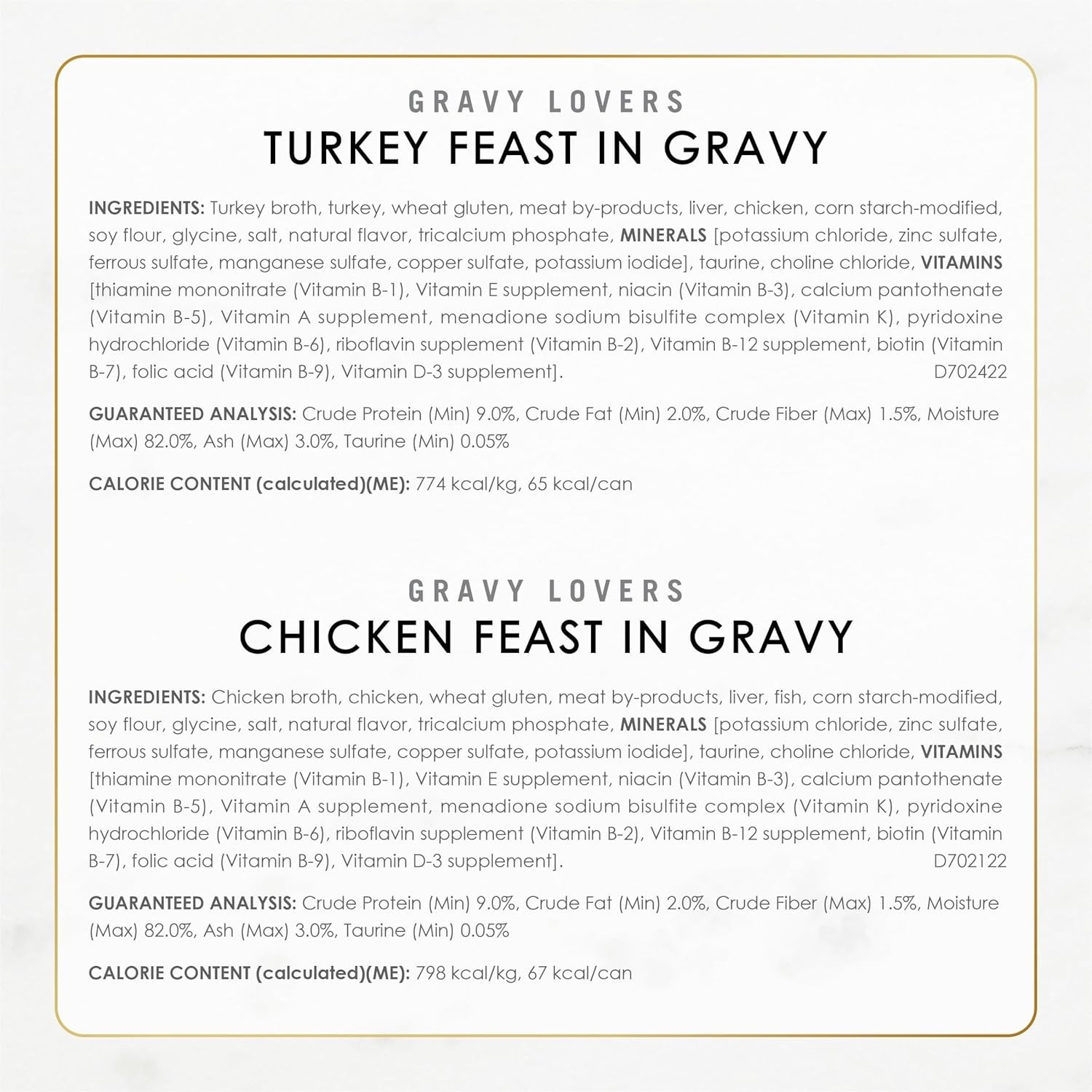 Purina Fancy Feast Gravy Lovers Poultry Beef Grilled Gourmet Wet Cat Food 24Pack
