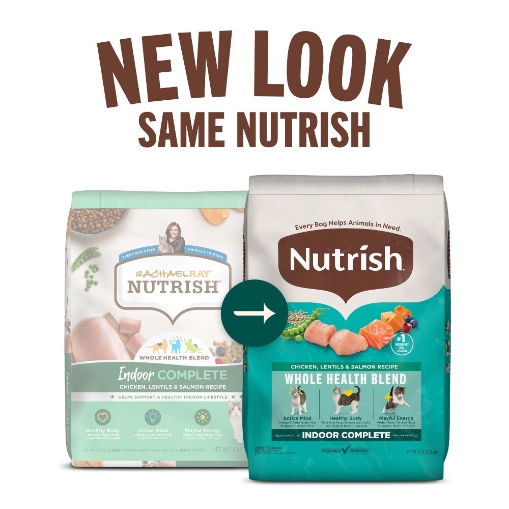 Indoor Complete Chicken, Lentils & Salmon Recipe Dry Cat Food 14 lb. Bag