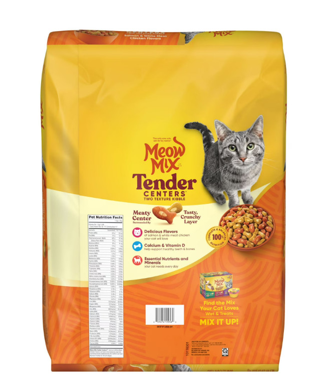 Salmon & White Meat Chicken Flavor Tender Centers Cat Food Bag