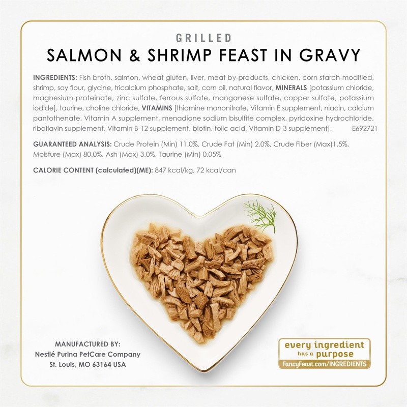 Gravy Wet Cat Food Variety Pack Seafood Tuna Salmon Complete Nutrition 30 Cans