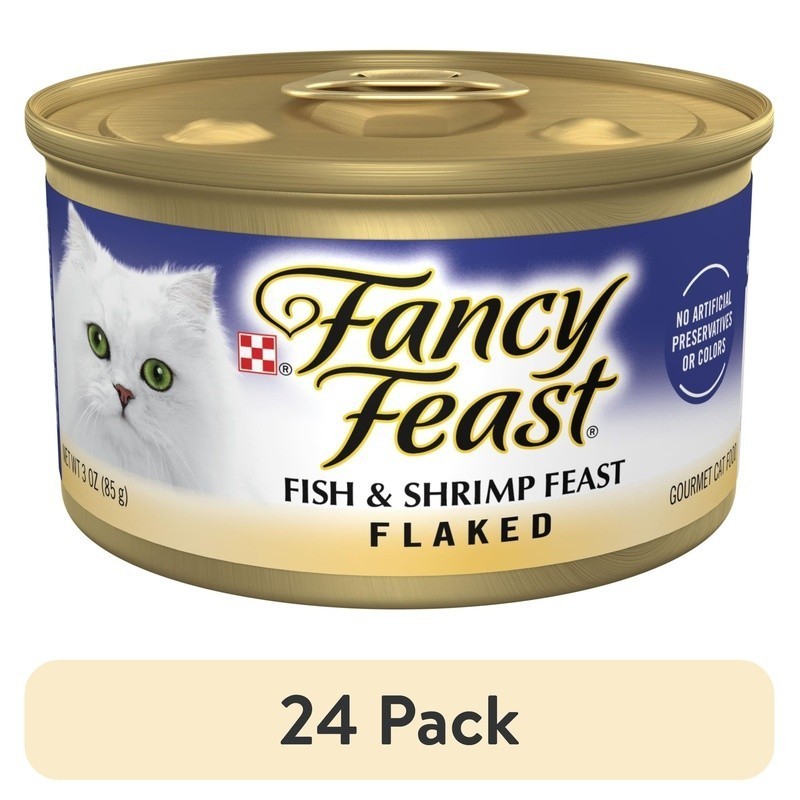 High Protein Flaked Fish Shrimp Feast Wet Cat Food Gourmet Nutrition All Breeds