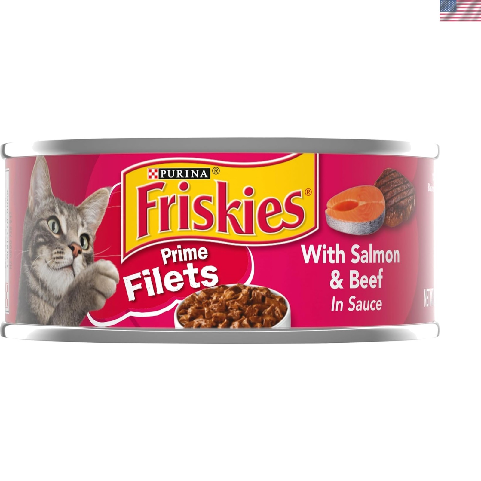 5.5 OZ Beef & Salmon Pate Cat Food for Kittens & Adult Cats – Nutrient-Rich