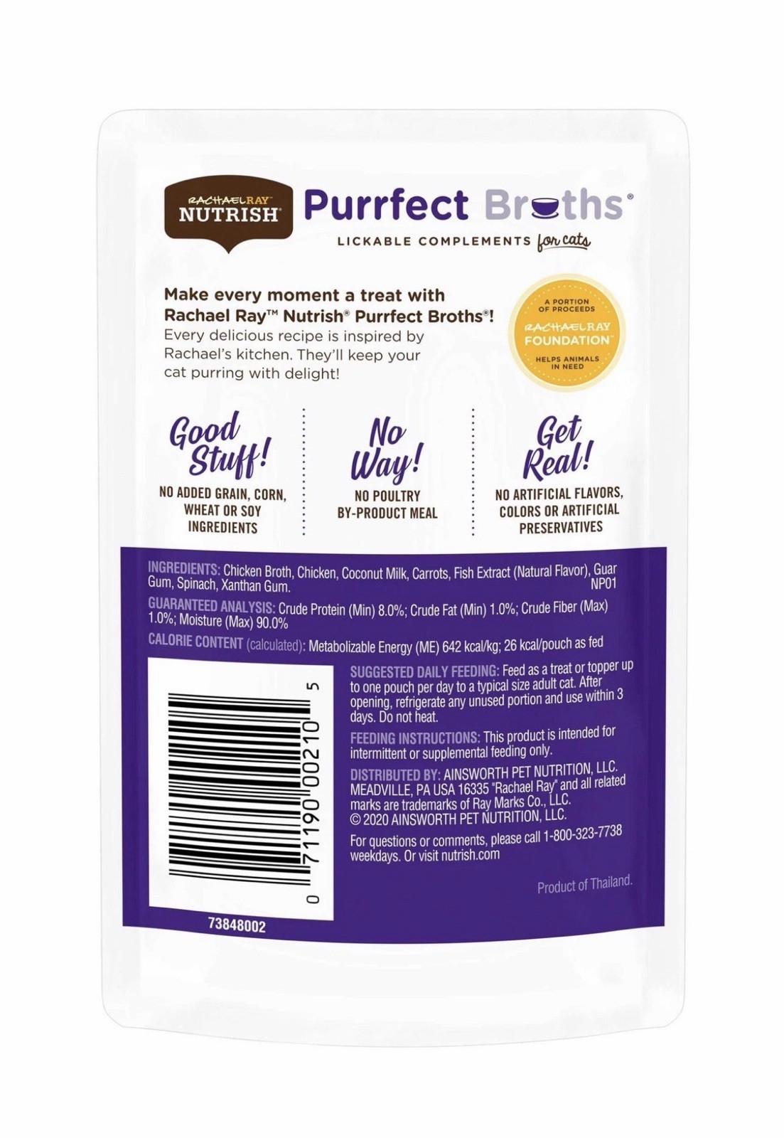 Rachael Ray Purrfect Broths Natural Wet Cat Food Creamy Chicken – 24 Packs