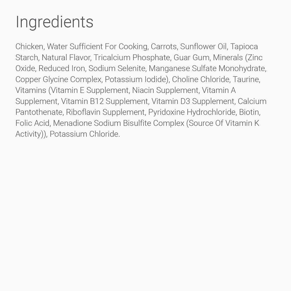 46235 Almo Nature USA HQS Chicken Recipe with Carrots in Gravy 24/2.47oz