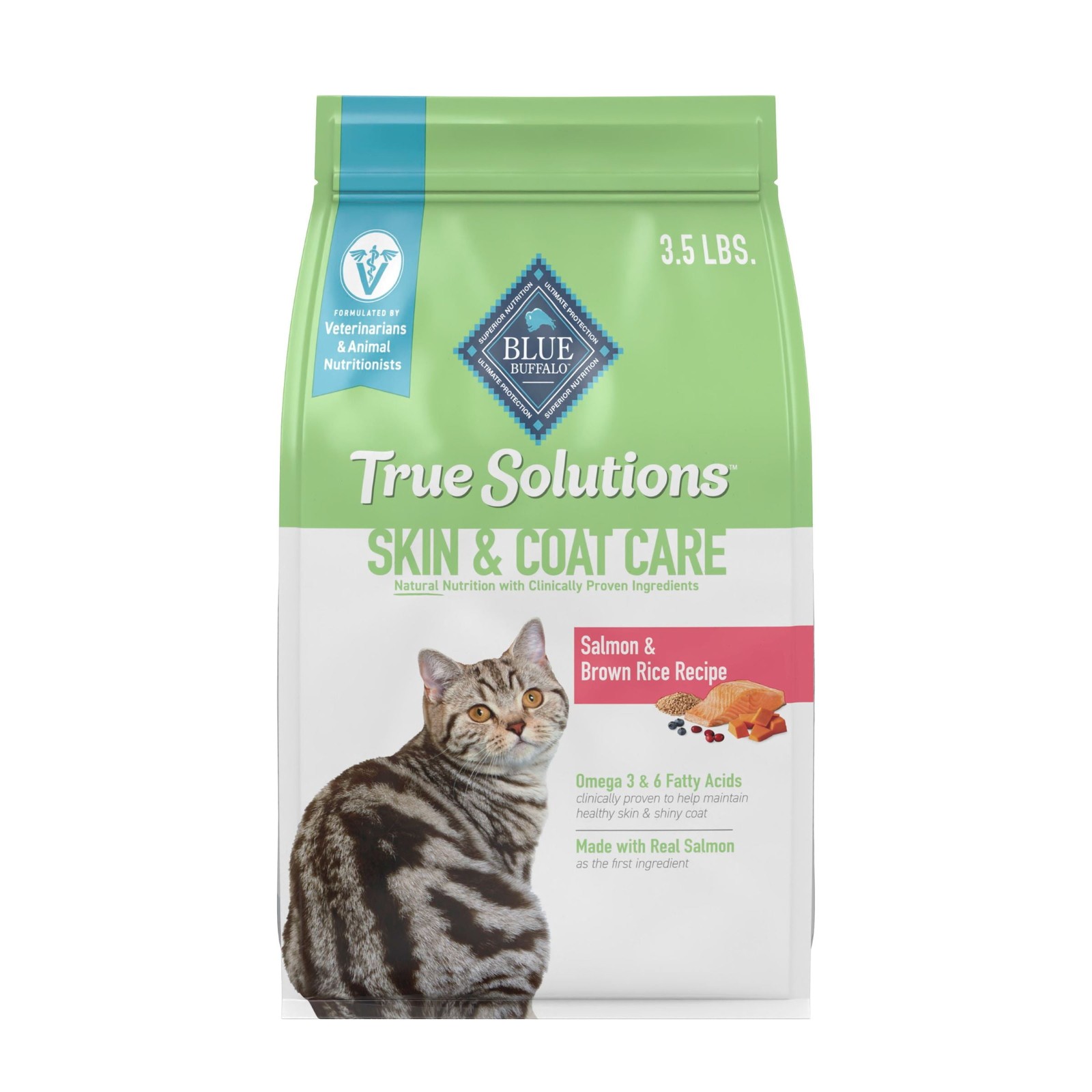 Blue Buffalo True Solutions Skin & Coat Care Natural Dry Cat Food, Salmon