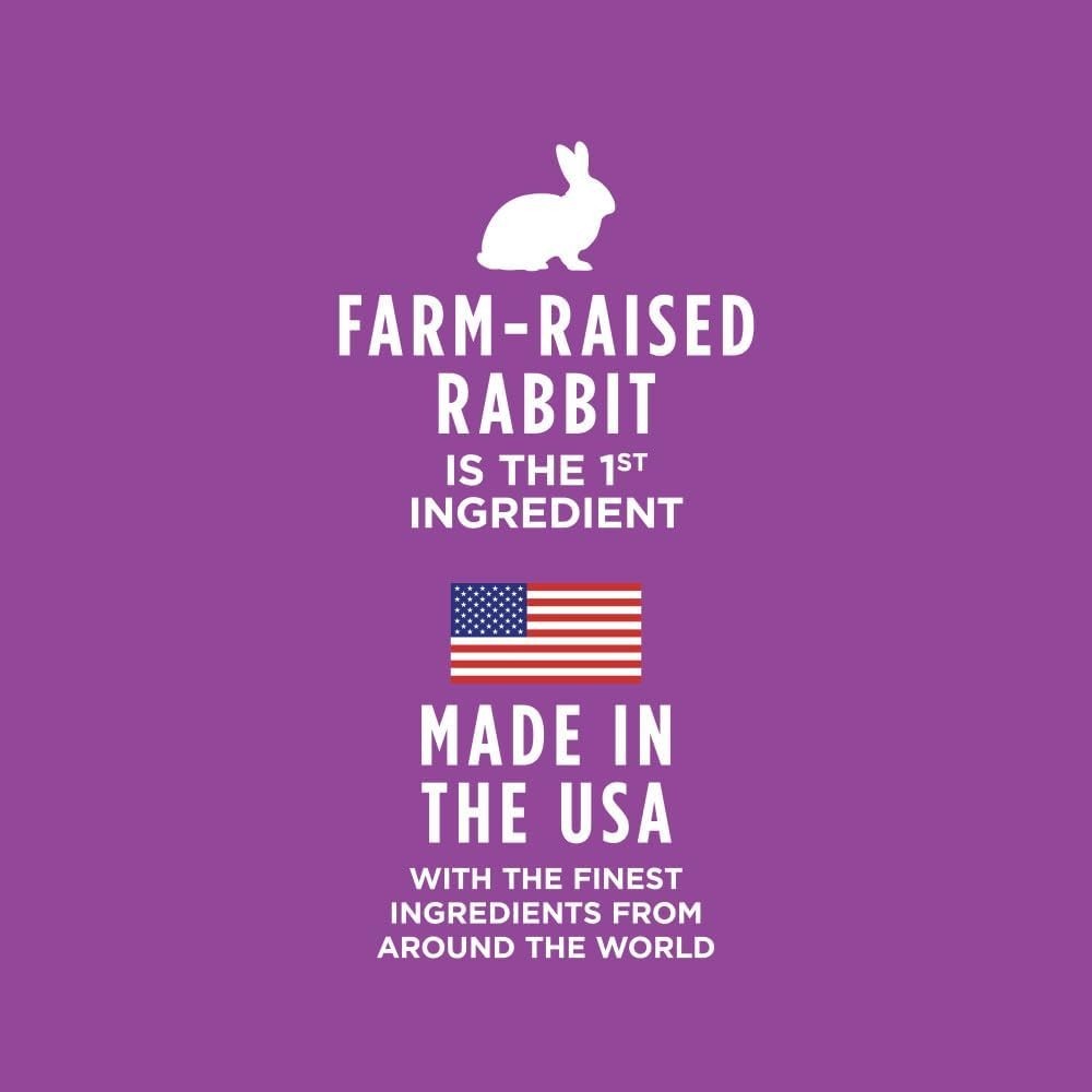 High Protein Grain-Free Wet Cat Food with Real Rabbit – 12 Cans, 5.5 oz Each