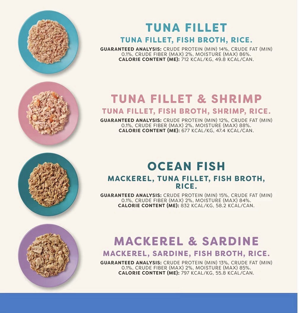 Applaws Natural Canned Wet Cat Food Fish Selection Variety Pack In Broth 24 Cans