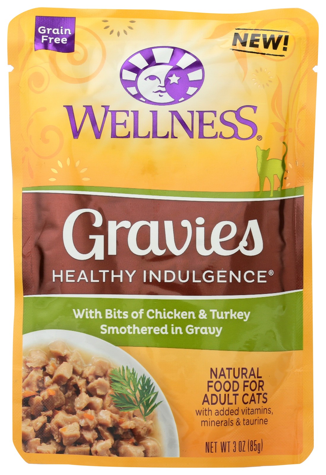 Wellness Healthy Indulgence Cat Food Bits Chicken Turkey 3 Oz 24 Pack