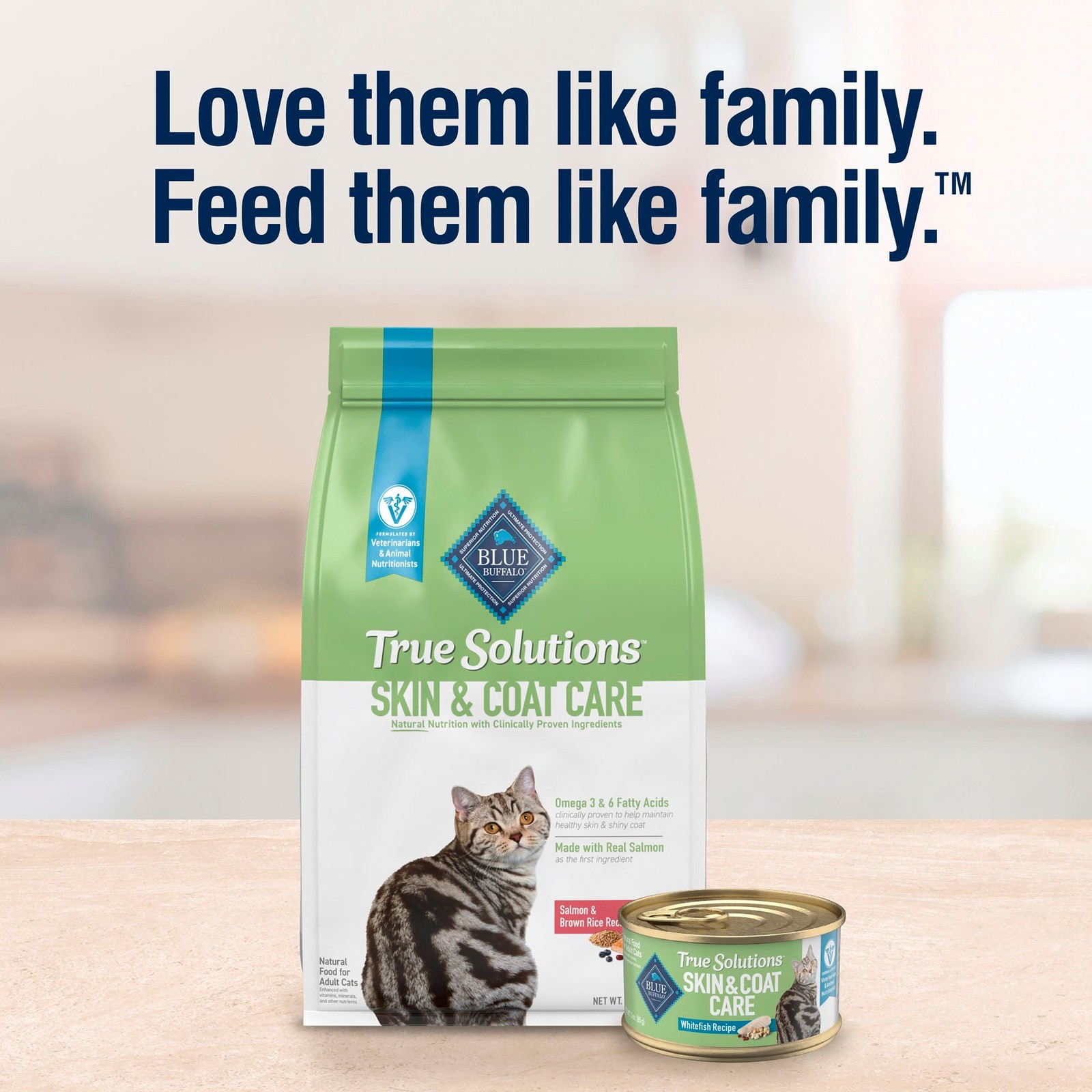 Blue Buffalo True Solutions Skin & Coat Care Natural Dry Cat Food, Salmon