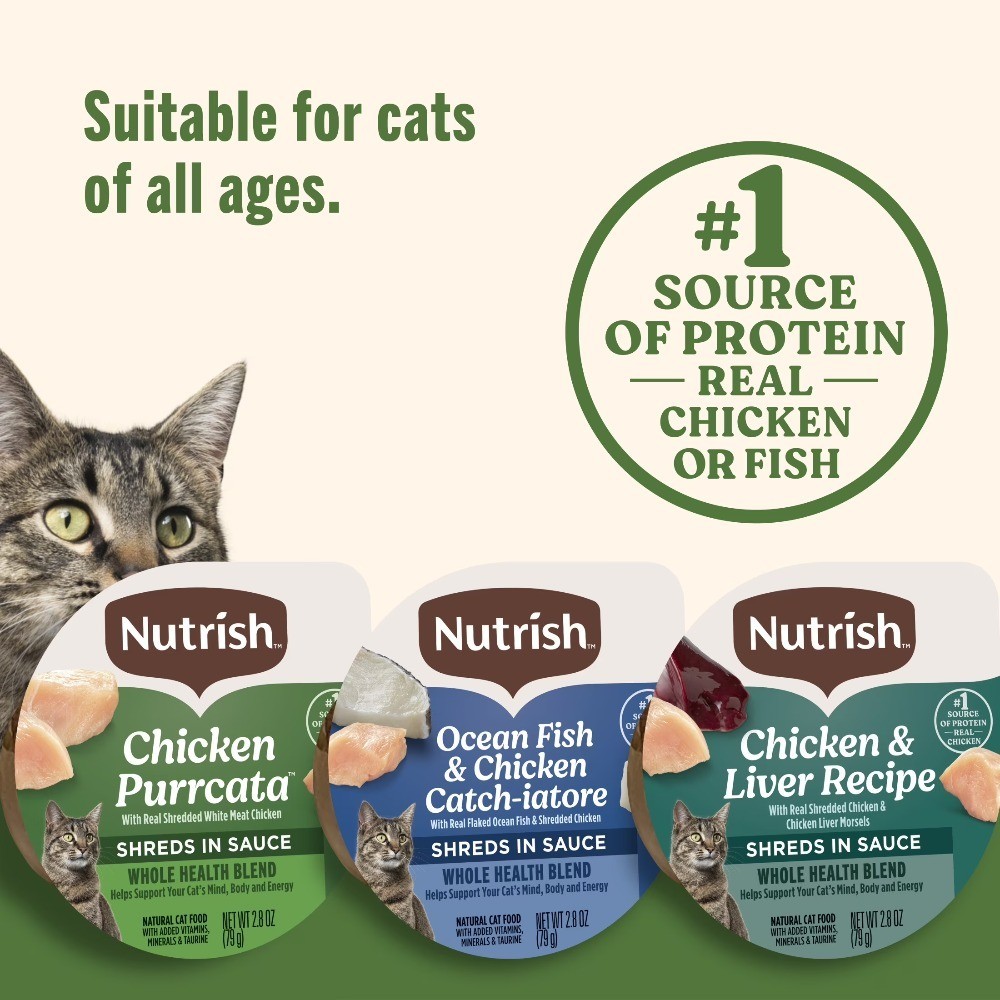 Grain Free Chicken Lover’s Whole Health Blend Variety Pack Wet Cat Food, 2.8