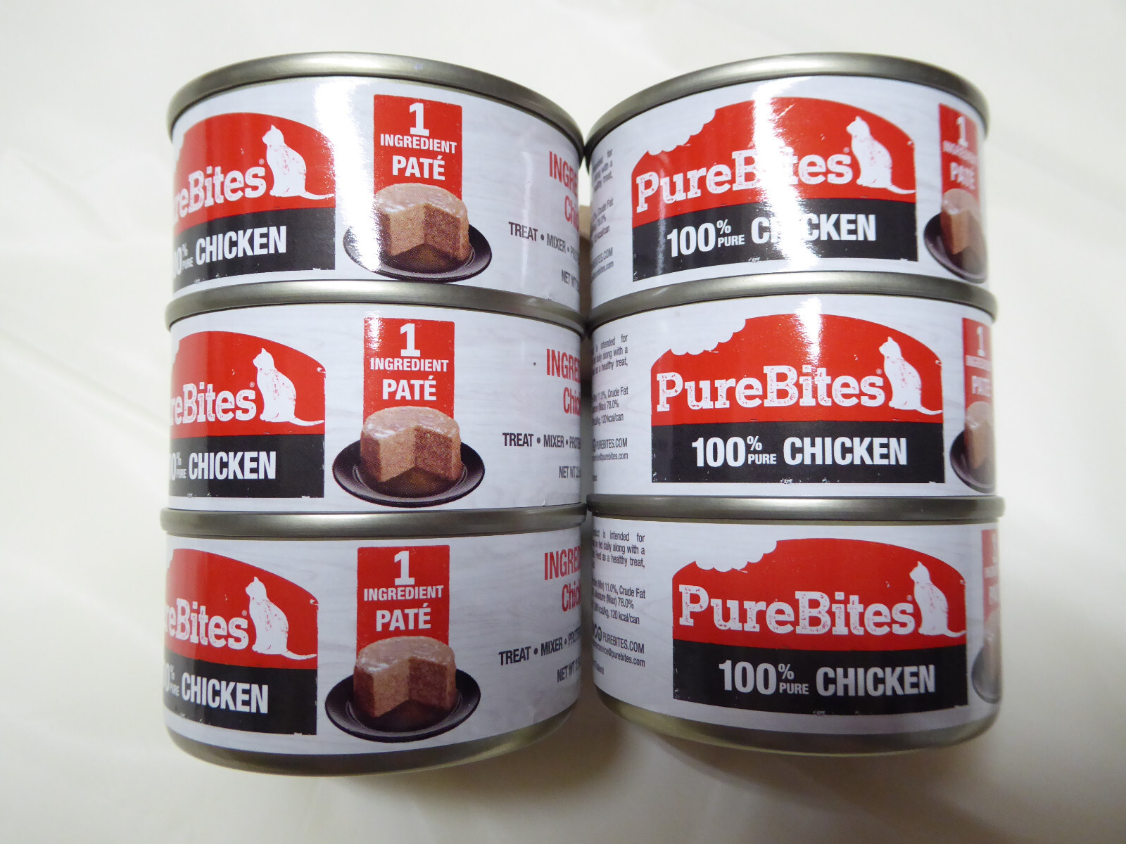 PureBites _6/2.5 oz_ «Chicken» PATE wet Cat food ~EXP:2028/2027~ Treat Mixer
