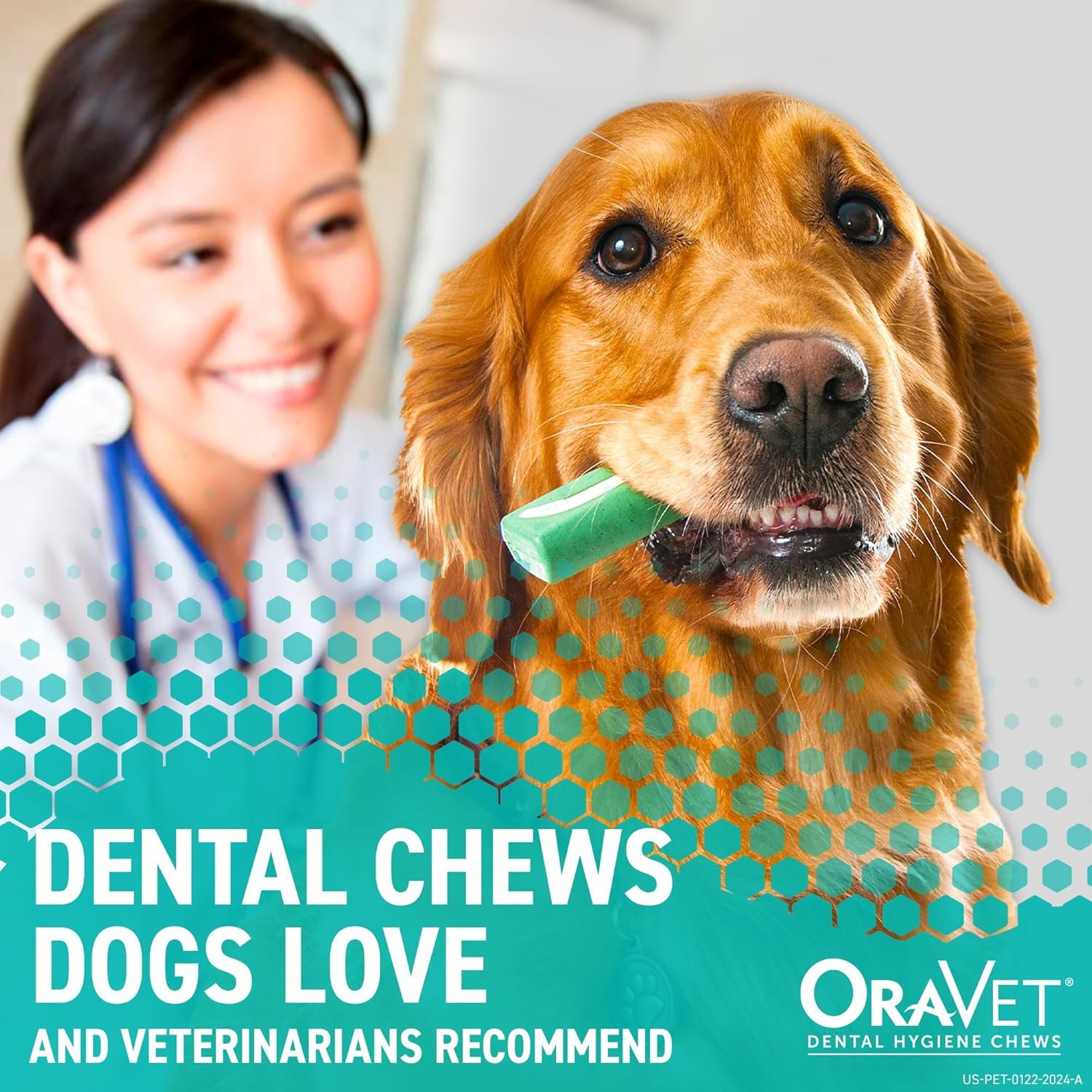 OraVet Dental Chews for Dogs, Oral Care and Hygiene Chews (Extra Small Dogs, 3.5