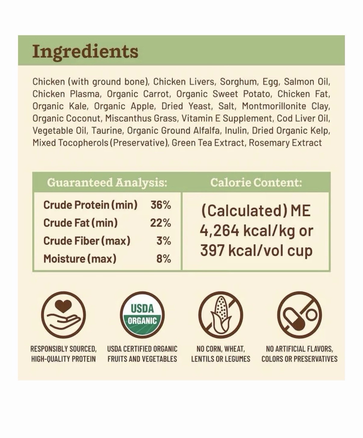 Raw, Freeze Dried Cat Food, Chicken, Scoop & Serve, Made with Raw Protein 1.5 Lb