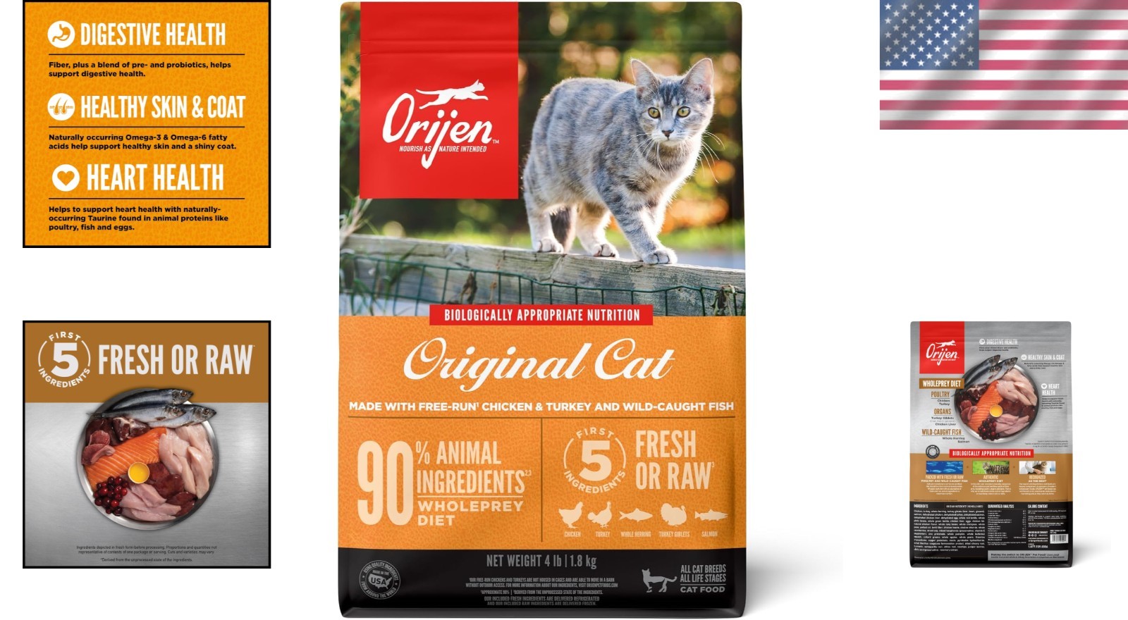 4lb High Protein Cat Food for All Life Stages – Healthy and Delicious